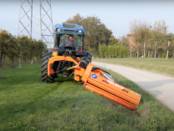 broyeur d accotement latéral dragon 220 à marteaux pour tracteur