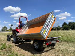 remorque tri benne agricole pour tracteur 2 tonnes modèle rm 14 t3h