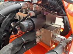 epareuse hydraulique pour tracteur avec broyeur ou taille haie mod merlo