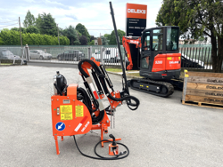 epareuse hydraulique pour tracteur avec broyeur ou taille haie mod merlo