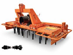 herse rotative avec rouleau kr 210h pour tracteur