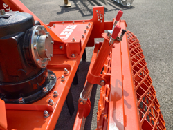 herse rotative avec rouleau kr 210h pour tracteur