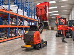 minidamper a moteur kubota m8000