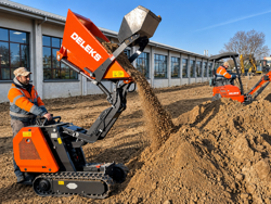 minidamper a moteur kubota m8000